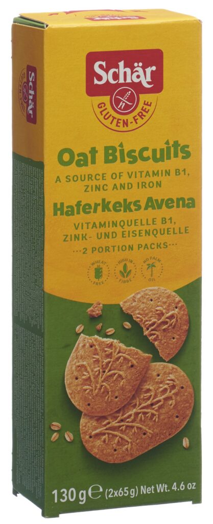 SCHÄR Avena biscuits à l'avoine sans gluten 130 g