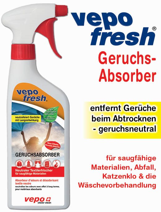 VEPOFRESH absorbeur d'odeurs neutre vapo 500 ml