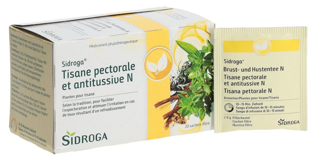 SIDROGA tisane pectorale antitussive N 20 sach 2 g