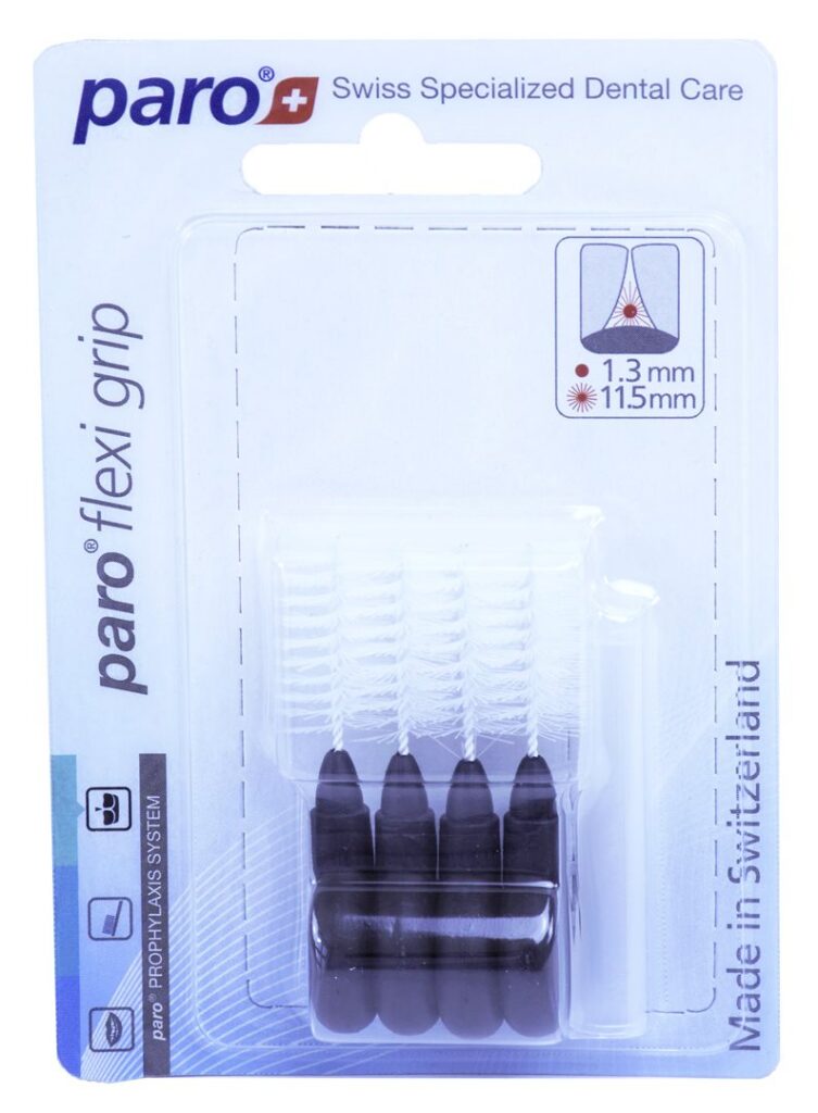 PARO Flexi Grip 1.3/11.5mm noir gros 4 pce