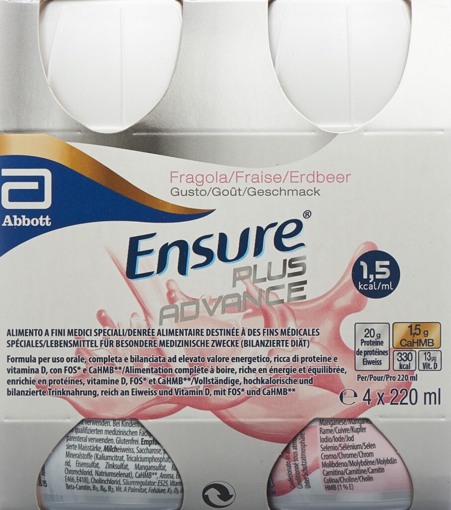 ENSURE Plus Advance fraise 4 x 220 ml
