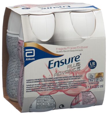 ENSURE Plus Advance fraise 4 x 220 ml