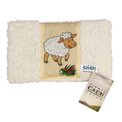 HIMMELGRÜN coussin pépins raisin 18x14cm mouton