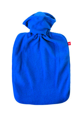EMOSAN bouillotte classic étoffe moelleuse bleu