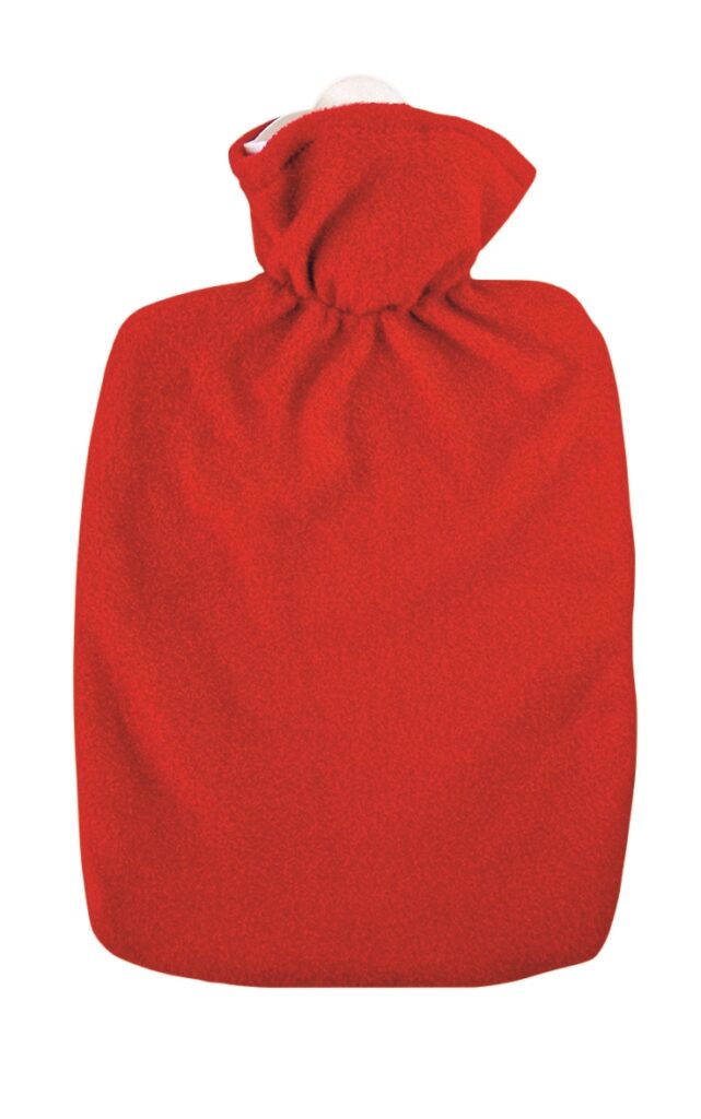 EMOSAN bouillotte classic étoffe moelleuse rouge