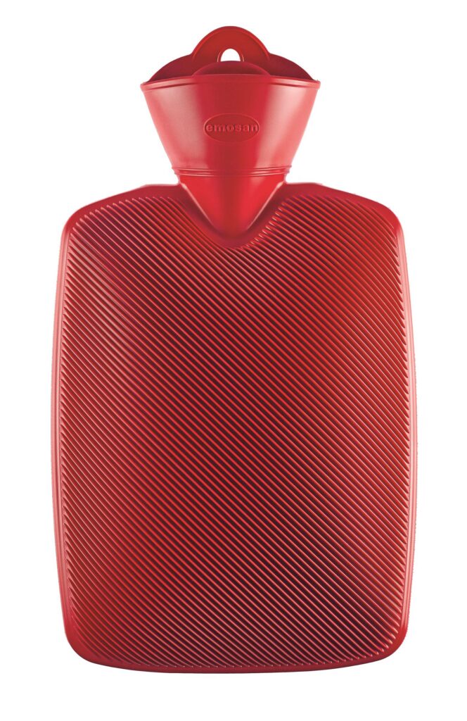 EMOSAN bouillotte demi-lamelles rouge