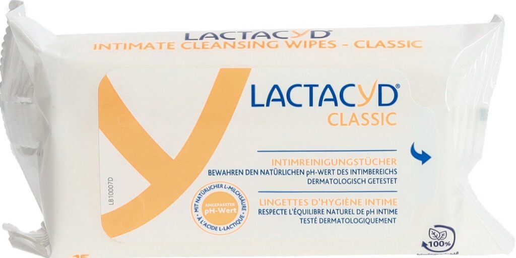 LACTACYD lingettes intimes 15 pce