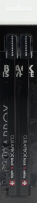 CURAPROX Black is White bros dents noir/noir 2 pce