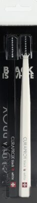CURAPROX White is Black bros dents blan/noir 2 pce