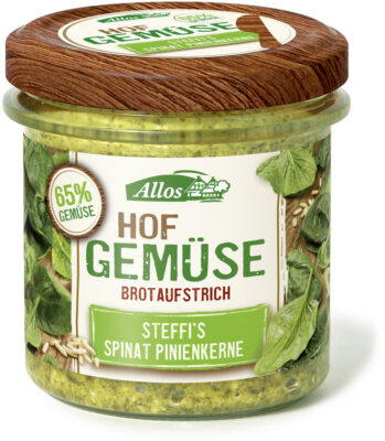 ALLOS pâté épinards et pignon bio 135 g