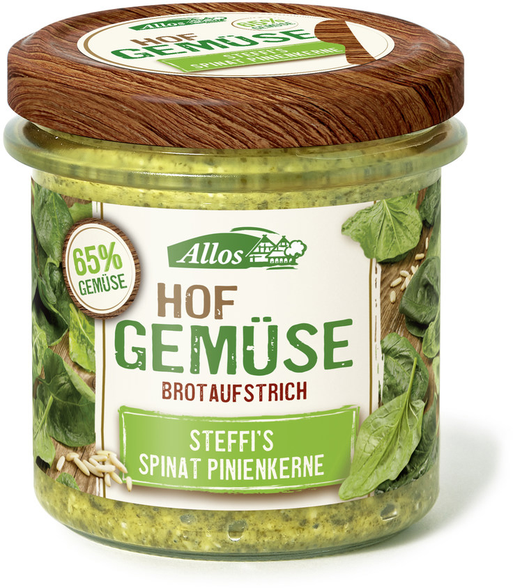 ALLOS pâté épinards et pignon bio 135 g