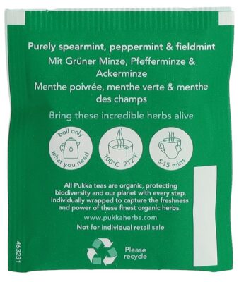 PUKKA Drei Minze thé bio sach 20 pce