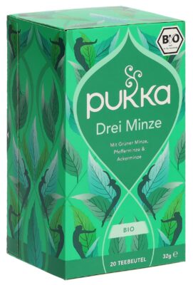 PUKKA Drei Minze thé bio sach 20 pce