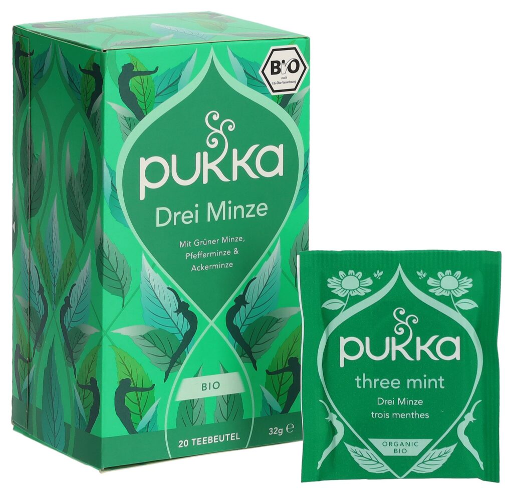 PUKKA Drei Minze thé bio sach 20 pce