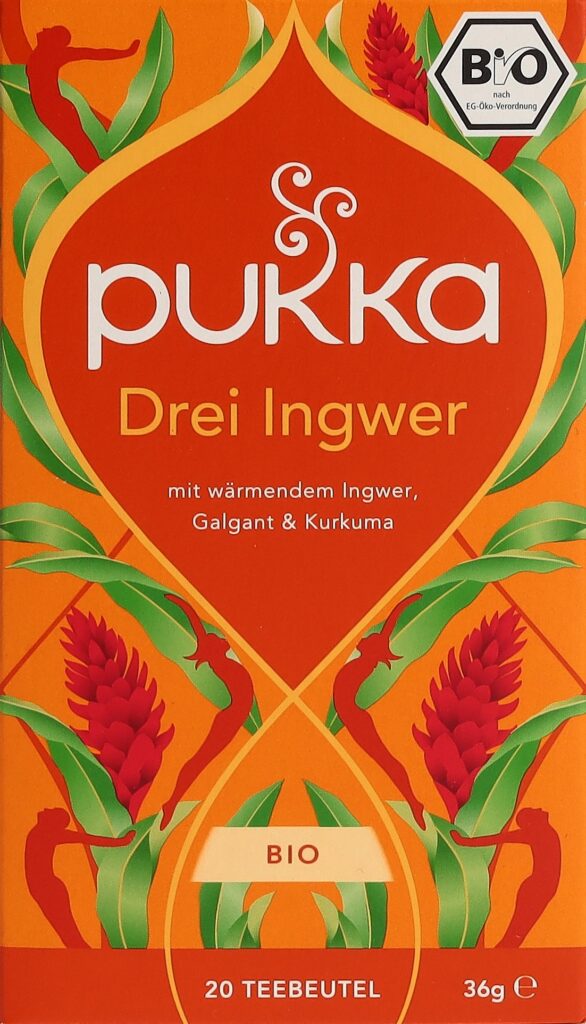 PUKKA Drei Ingwer thé bio sach 20 pce