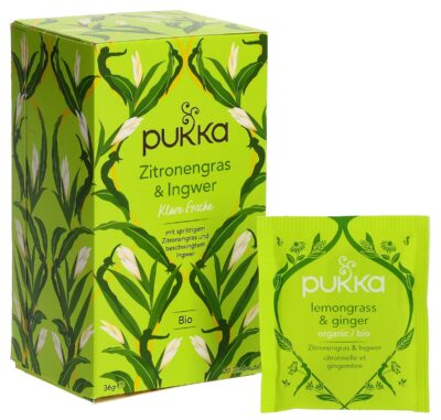 PUKKA Zitronengras&Ingwer thé Bio sach 20 pce