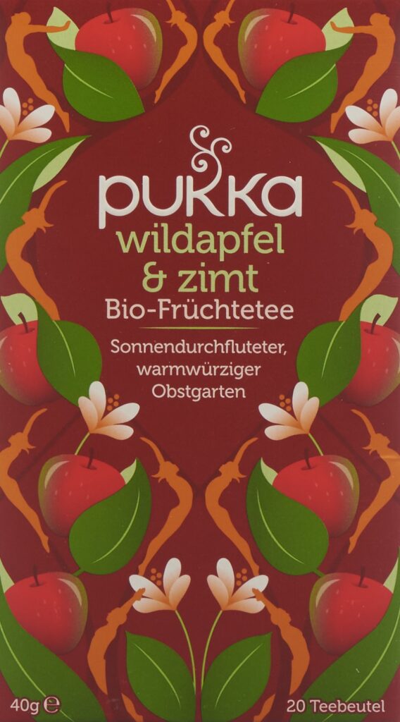 PUKKA Wildapfel & Zimt thé bio sach 20 pce