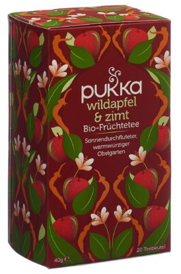 PUKKA Wildapfel & Zimt thé bio sach 20 pce
