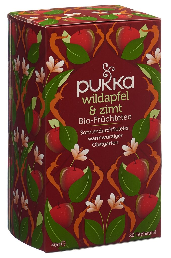 PUKKA Wildapfel & Zimt thé bio sach 20 pce
