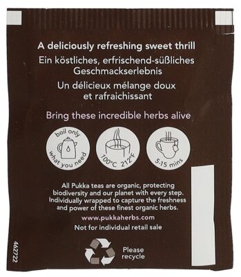 PUKKA Pfefferminz&Süssholz thé bio sach 20 pce
