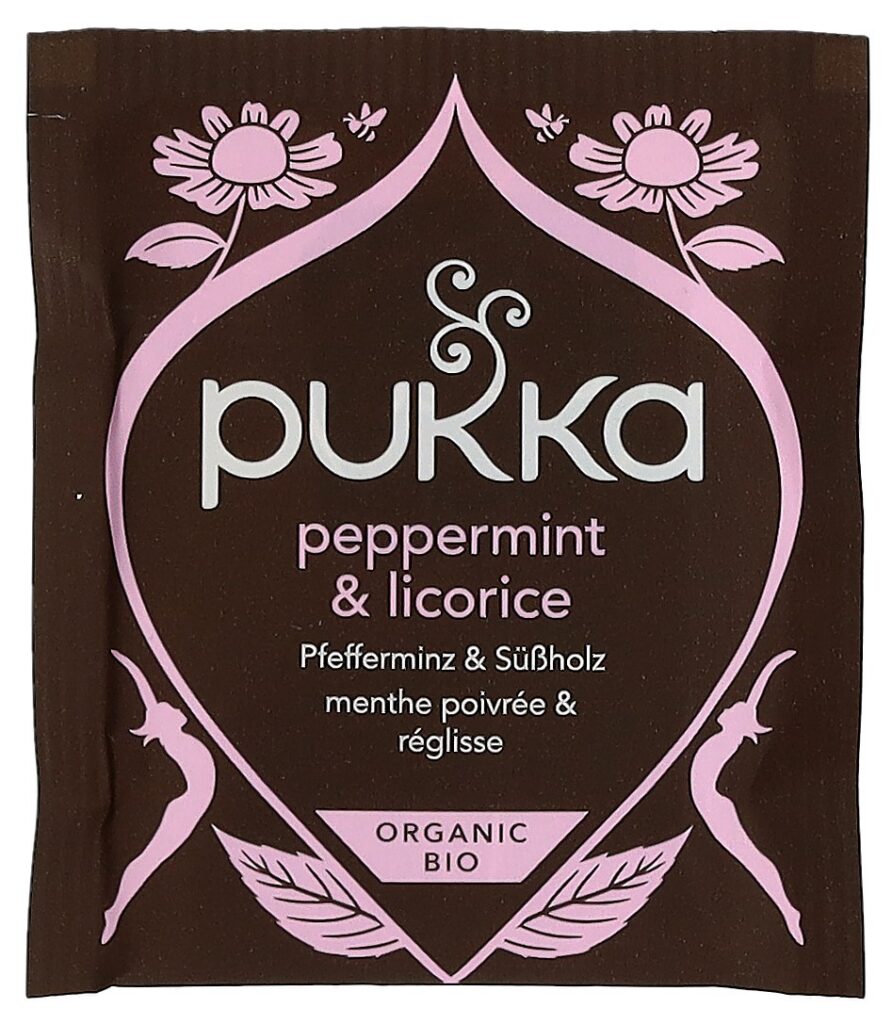PUKKA Pfefferminz&Süssholz thé bio sach 20 pce