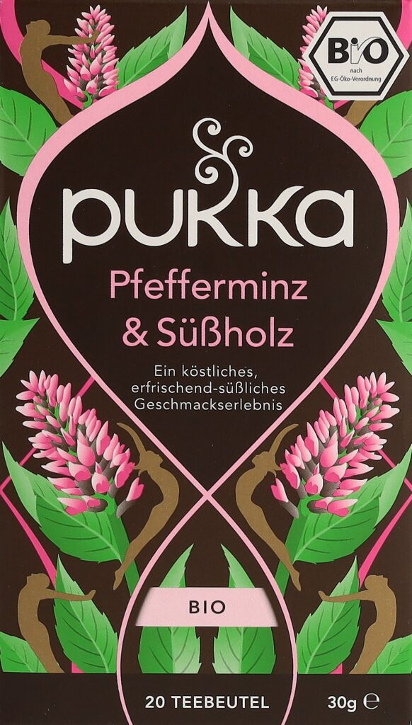 PUKKA Pfefferminz&Süssholz thé bio sach 20 pce