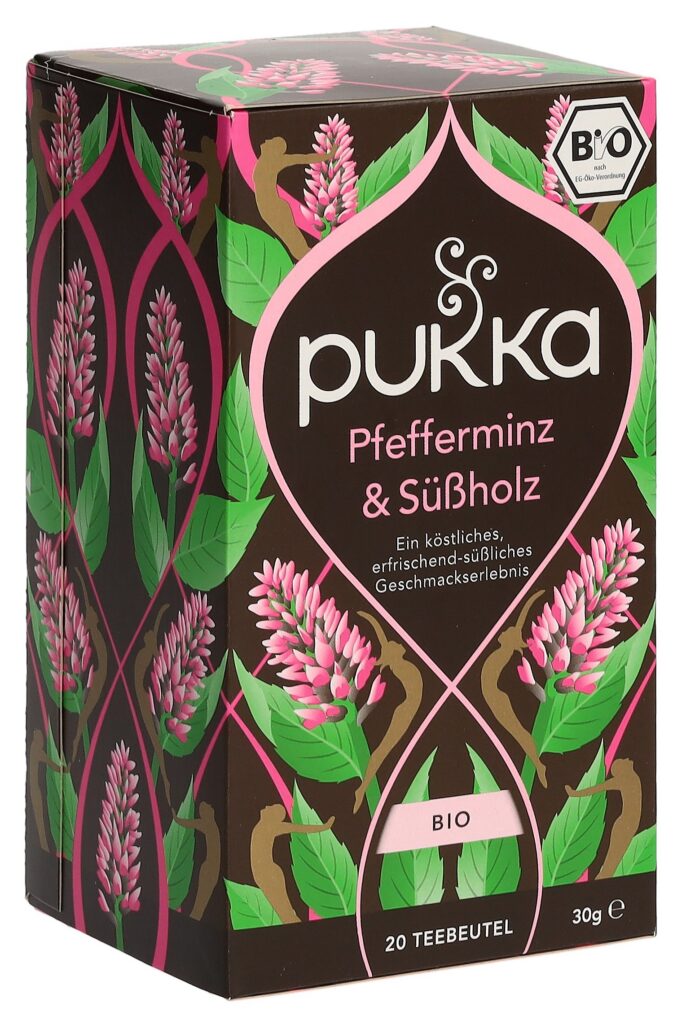 PUKKA Pfefferminz&Süssholz thé bio sach 20 pce