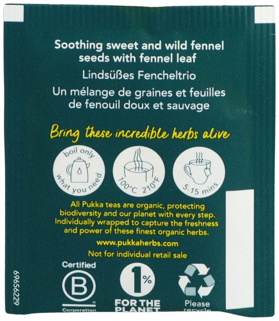 PUKKA Drei Fenchel Tee Bio Btl 20 Stk