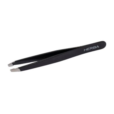 HERBA pincette biseautée inox noir logo