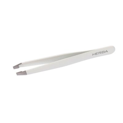 HERBA pincette biseautée inox blanc