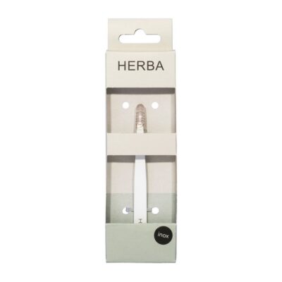 HERBA pincette biseautée inox blanc