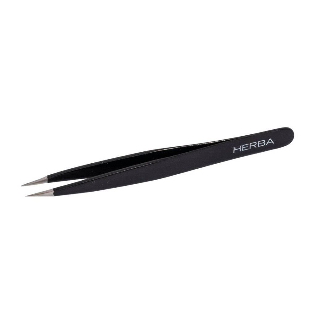 HERBA pincette pointue inox noir
