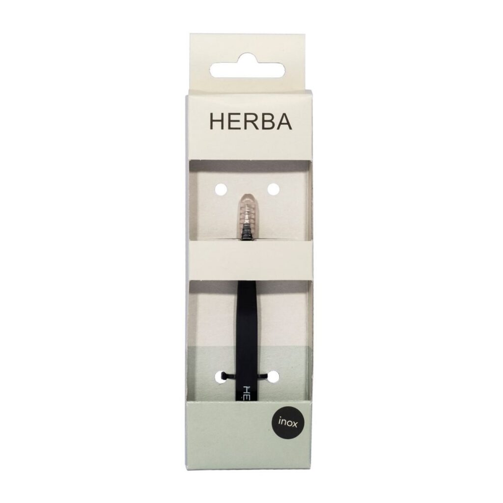 HERBA pincette pointue inox noir