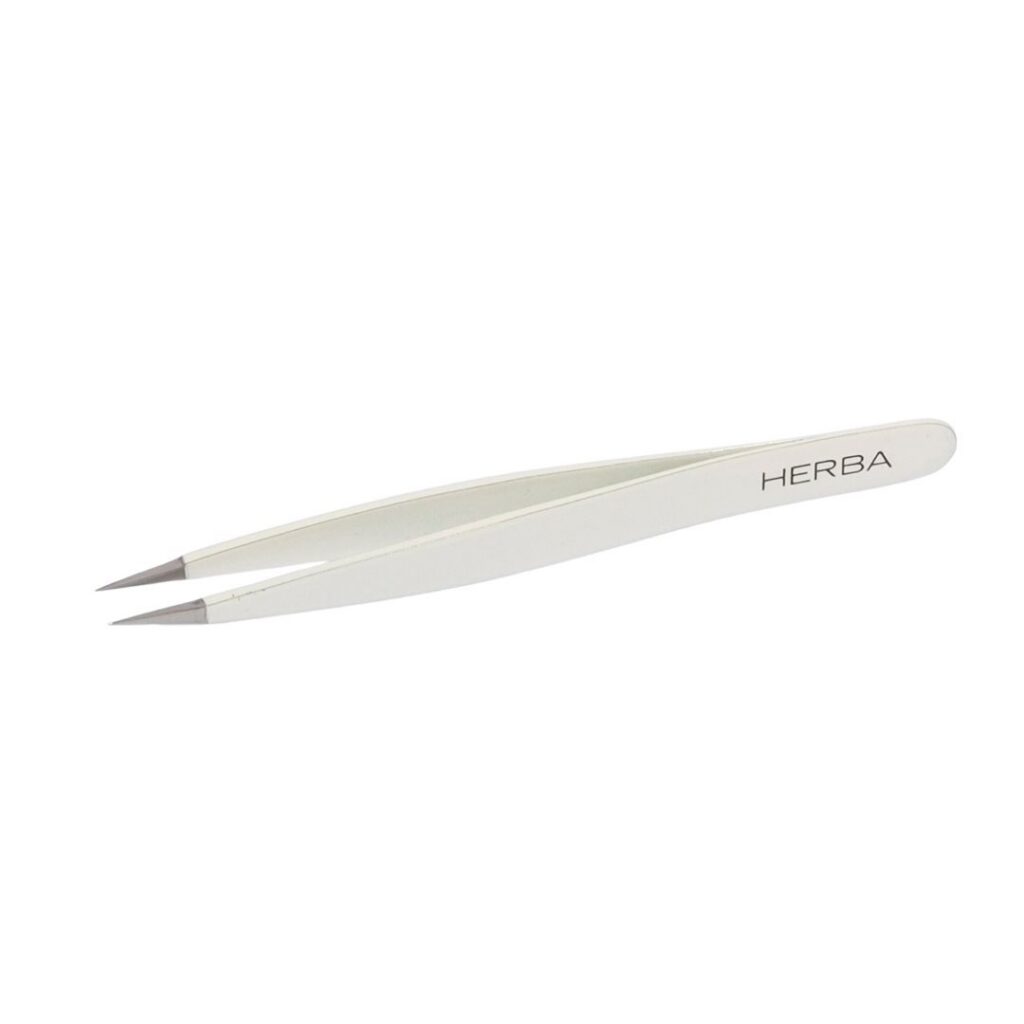 HERBA pincette pointue inox blanc