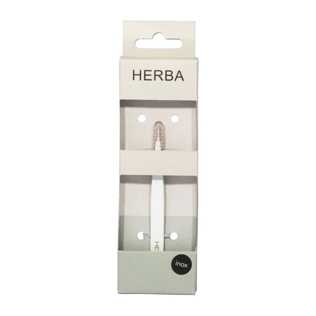 HERBA pincette pointue inox blanc