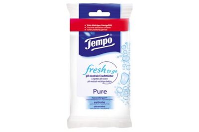 TEMPO lingettes humide pour mains Pure 10 pce