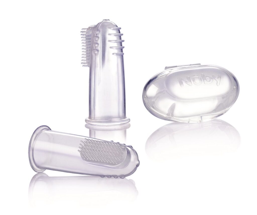 NUBY brosse à dents doigt av boîte de rangement