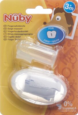 NUBY brosse à dents doigt av boîte de rangement