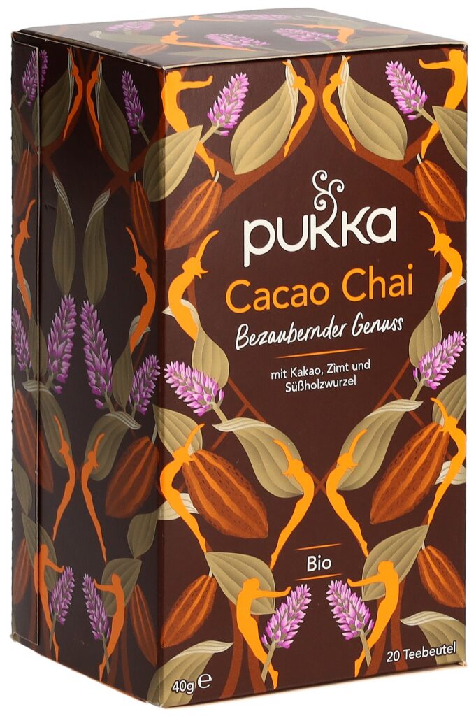 PUKKA Cacao Chai thé bio sach 20 pce