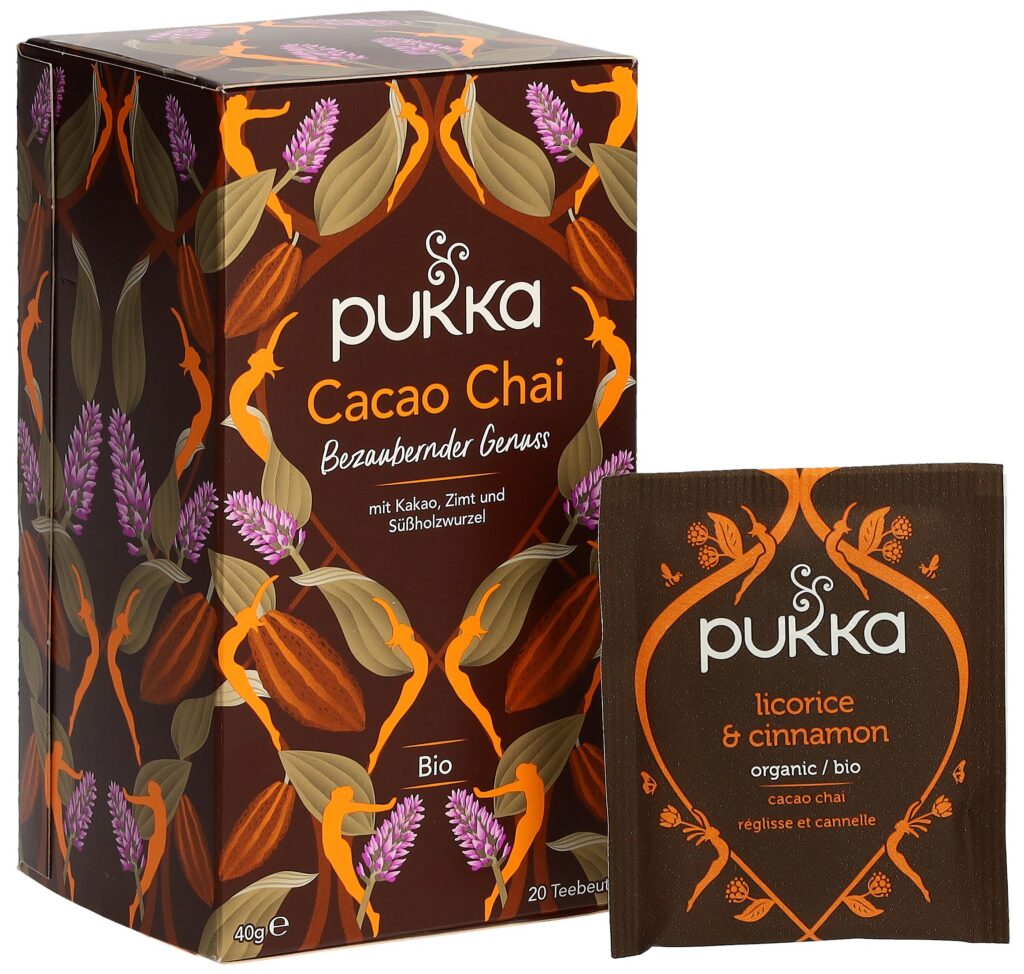 PUKKA Cacao Chai thé bio sach 20 pce