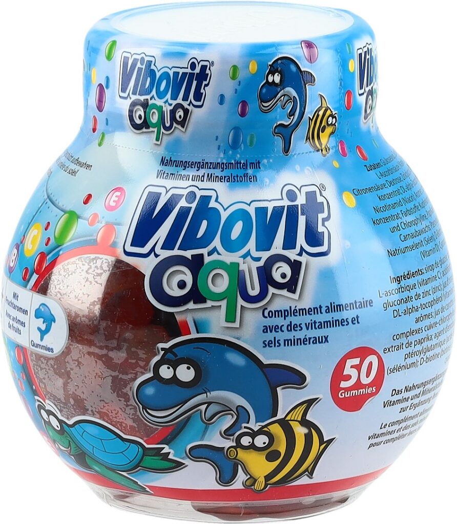 VIBOVIT aqua gommes aux fruits bte 50 pce