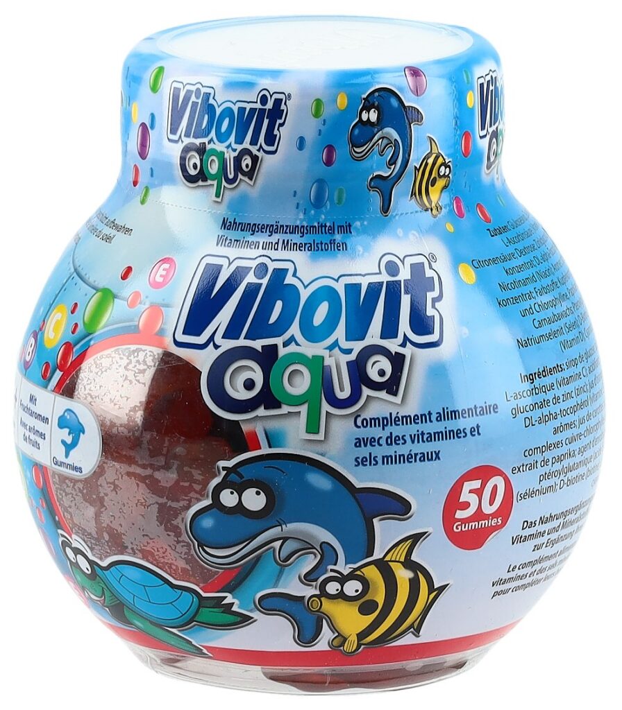 VIBOVIT aqua gommes aux fruits bte 50 pce