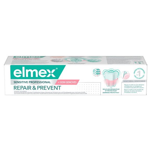 ELMEX SENSITIVE PROF REP&PREV dentifrice tb 75 ml