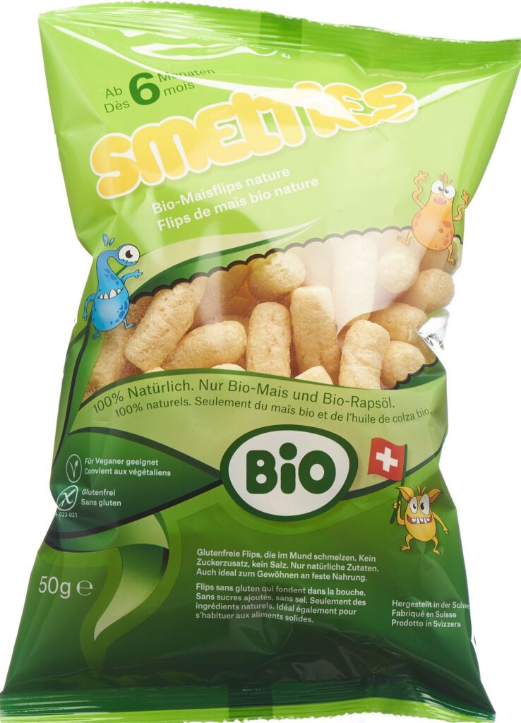 SMELTIES Flips de maïs bio nature 50 g