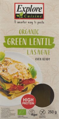 EXPLORE CUISINE lasagne aux lentil vert bio 250 g