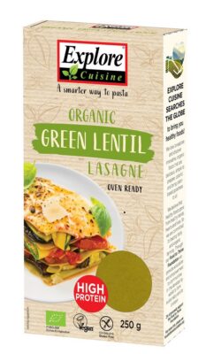 EXPLORE CUISINE lasagne aux lentil vert bio 250 g