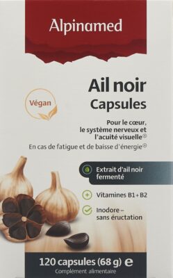 ALPINAMED Ail noir caps 120 pce