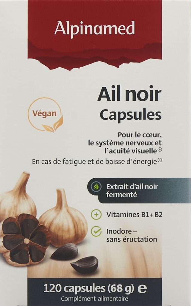 ALPINAMED Ail noir caps 120 pce