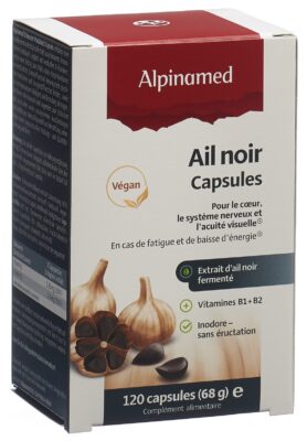 ALPINAMED Ail noir caps 120 pce
