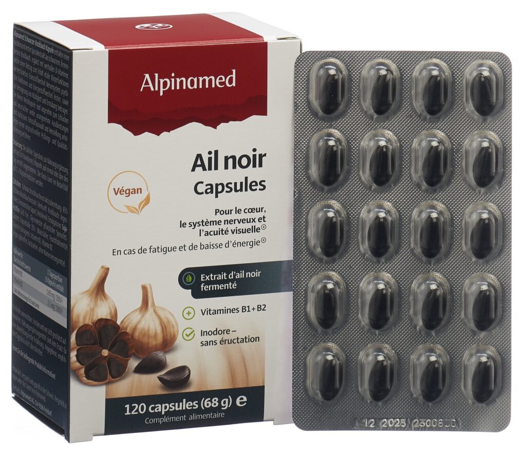 ALPINAMED Ail noir caps 120 pce